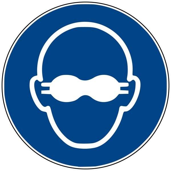 M007 ISO 7010 solbrille. Påbudsskilt M007 ISO 7010 solbrille. Påbudsskilt