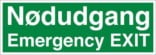 Nødudgangsskilt - Emergency Exit