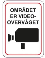 Området er videoovervåget skilt