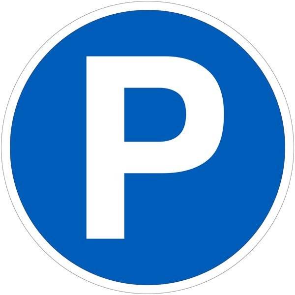 P Rundt skilt P Rundt skilt