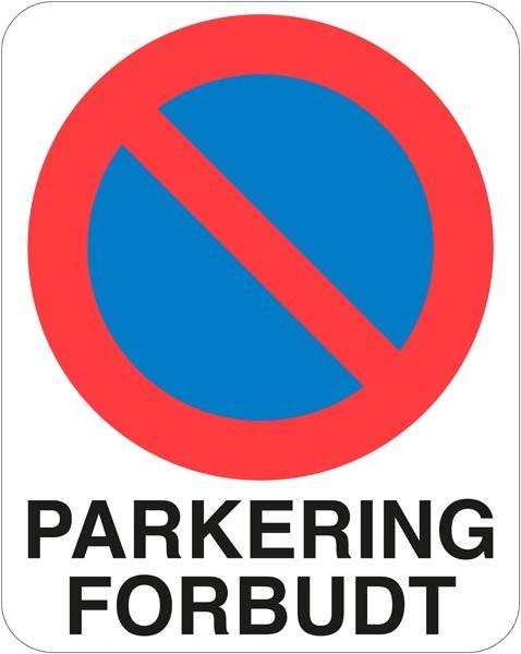 Parkering forbudt Skilt