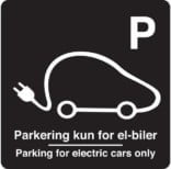 Parkeringsskilte til el-biler
