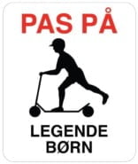 Pas på børn skilt
