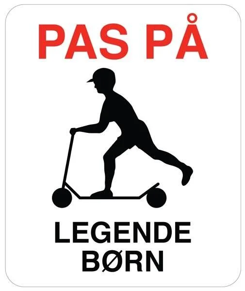 Pas på børn skilt