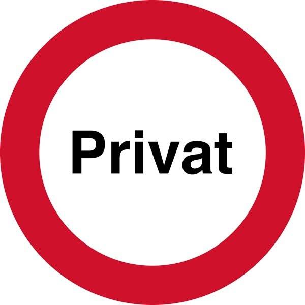 Privat forbudt