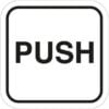 PUSH - piktogram skilt
