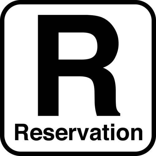 Reservation - piktogram skilt