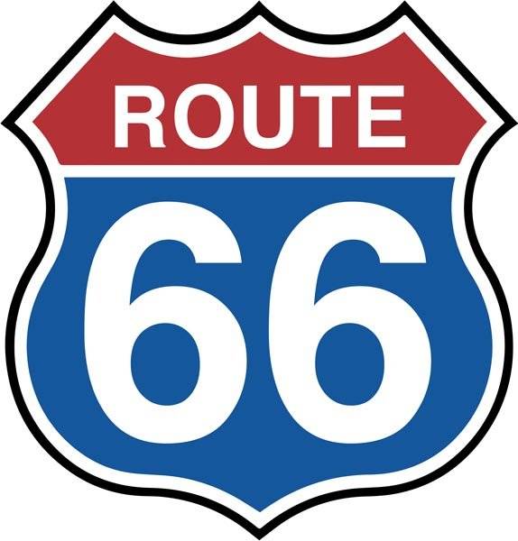 Route 66. Trafikskilt