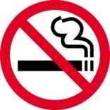 Rygning forbudt skilte