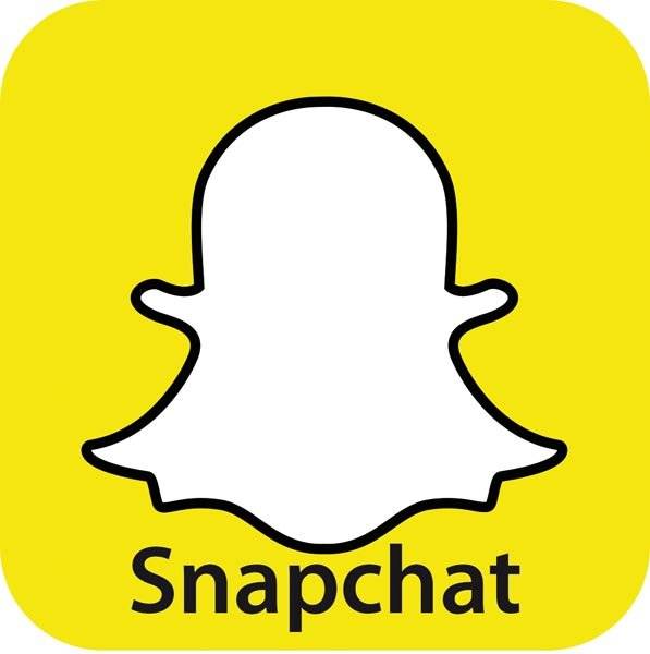 Snapchat logo. Piktogram skilt Snapchat logo. Piktogram skilt