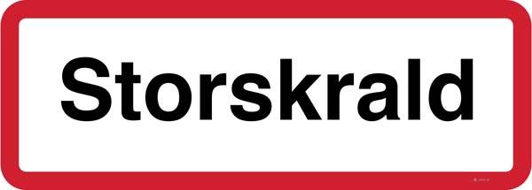 Storskrald. Advarselsskilt Storskrald. Advarselsskilt