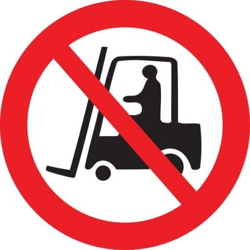 Truckkørsel forbudt skilt
