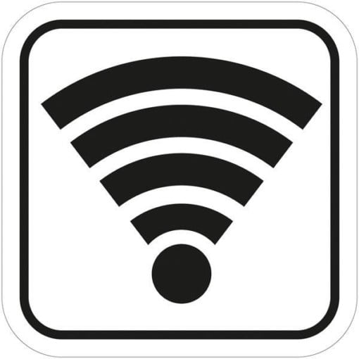 Wi-Fi logo piktogram. Piktogram skilt