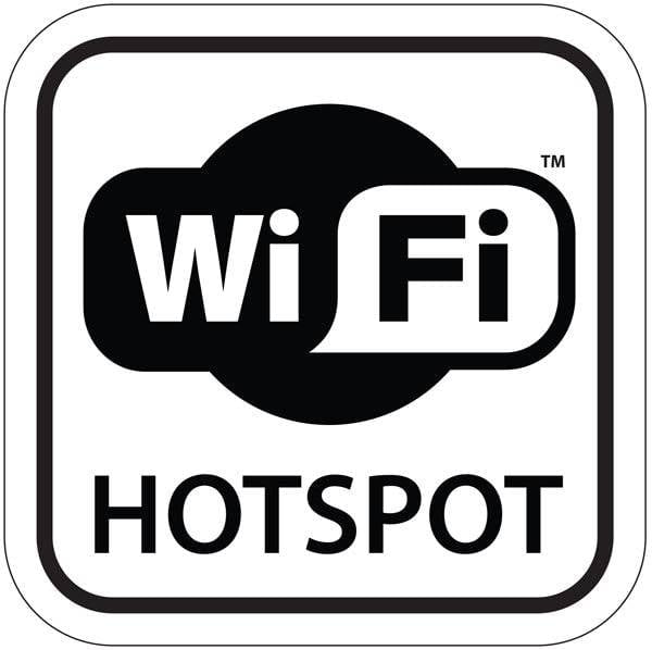 Wi Fi Hotspot. Piktogram skilt
