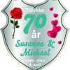 Jernbryllupsskilt Skjold
