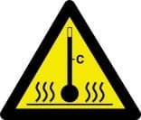 Advarselsskilt - Høj temperatur