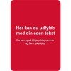 Rødt skilt - A format
