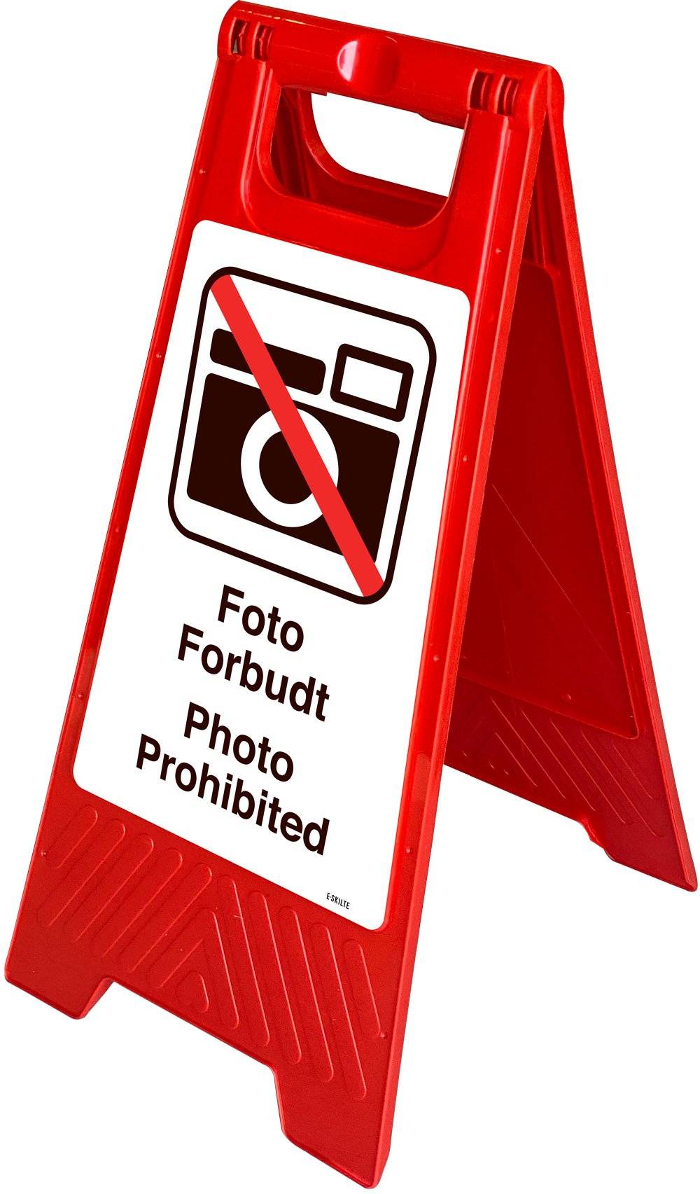 Gulvskilt - Foto forbudt Photo prohibited