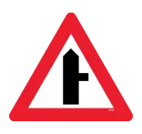 A11 - Farligt vejkryds skilt