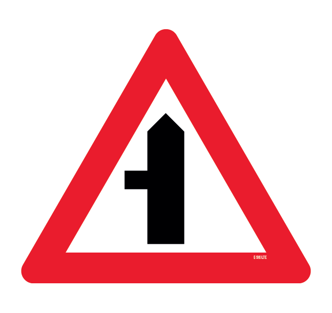 A11,2 - Farligt vejkryds fra venstre skilt