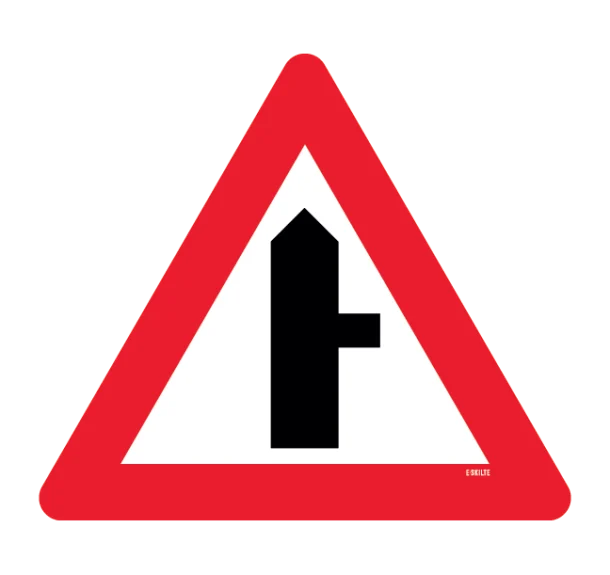 A11 - Farligt vejkryds skilt