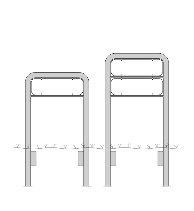 Lav galge til 16 cm høje tavler