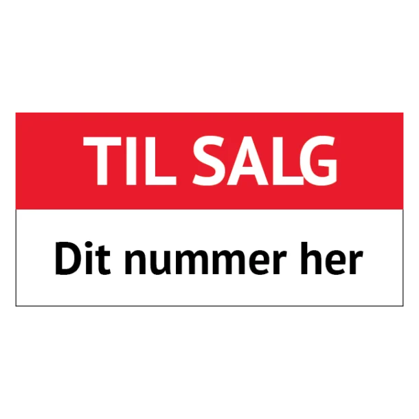 Til Salg skilt