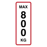 Max 4500 kg. Forbudsskilt