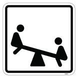 Legeplads. Piktogram skilt