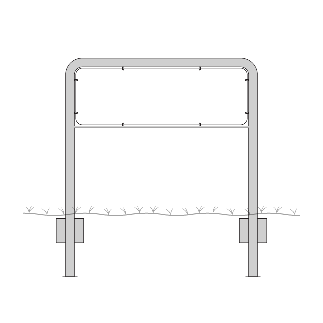 Lav galge til 33 cm høje tavler