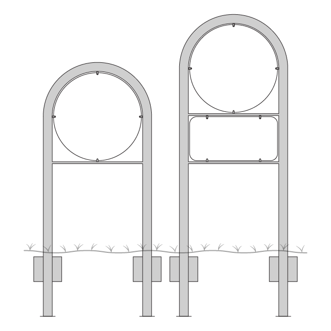 Lav galge til runde tavler