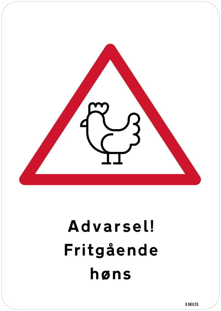 Advarsel! Fritgående høns