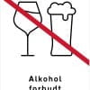 Alkohol forbudt