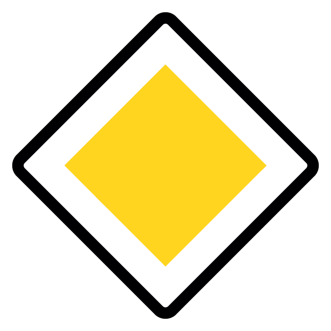 B16 - Hovedvej skilt