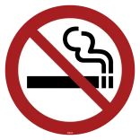 Rygning forbudt. Forbudsskilt