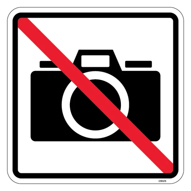 Foto forbud. Piktogram skilt