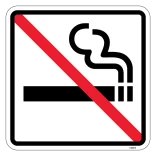 Ryge forbud. Piktogram skilt