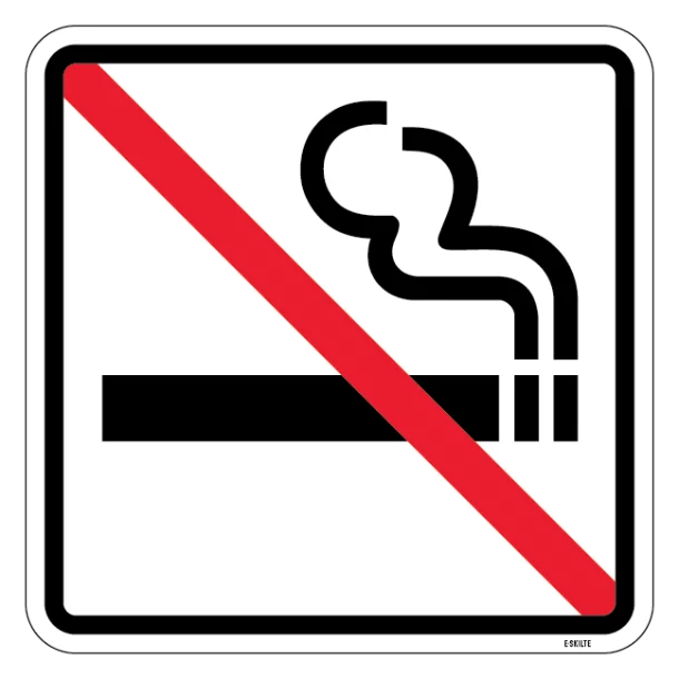 Ryge forbud. Piktogram skilt