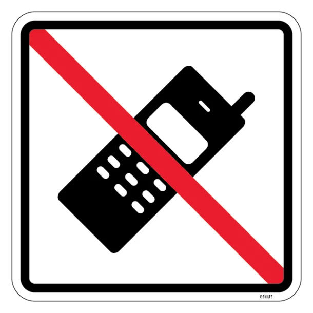 Mobil forbud. Piktogram skilt