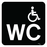 Handicap WC Piktogram skilt