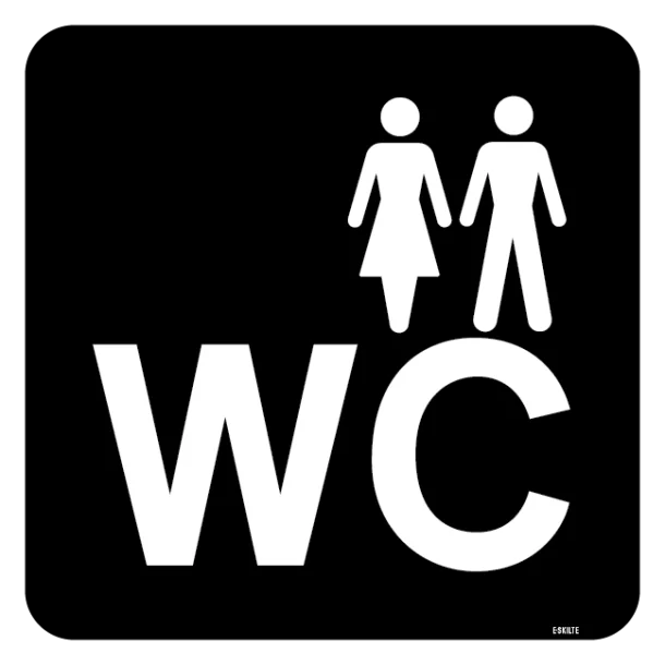 Dame Mand WC Piktogram skilt
