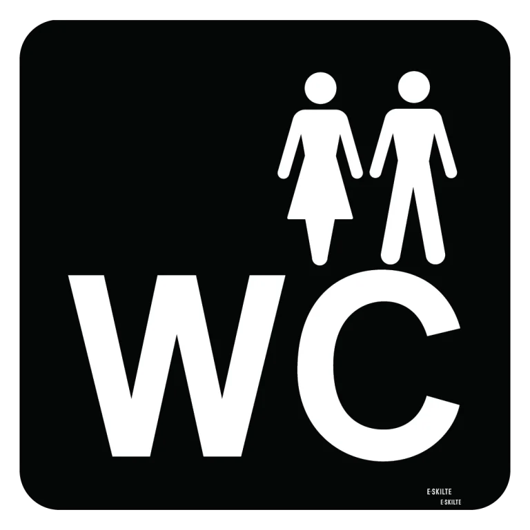 Dame Mand WC Piktogram skilt