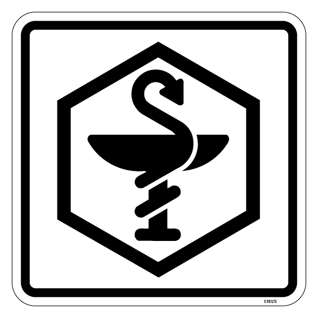 Medicin. Piktogram skilt