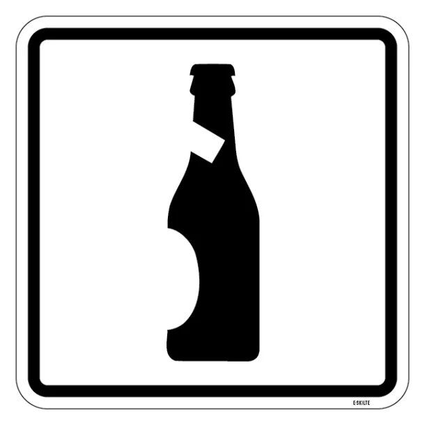 Øl. Piktogram skilt