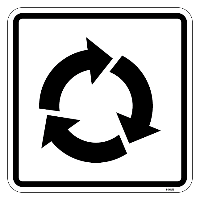 Genbrug. Piktogram skilt