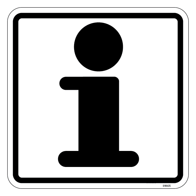 Info. Piktogram skilt