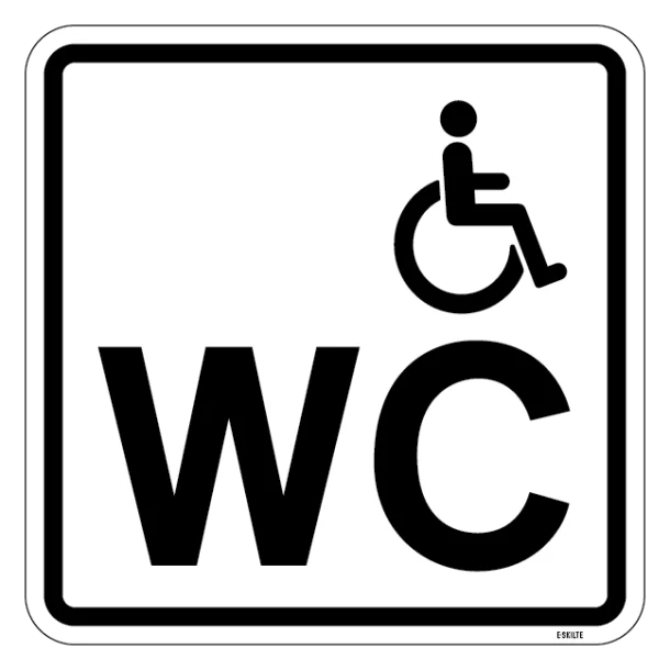 Handicap WC Piktogram skilt