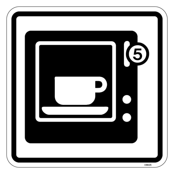 Kaffeautomat. Piktogram skilt