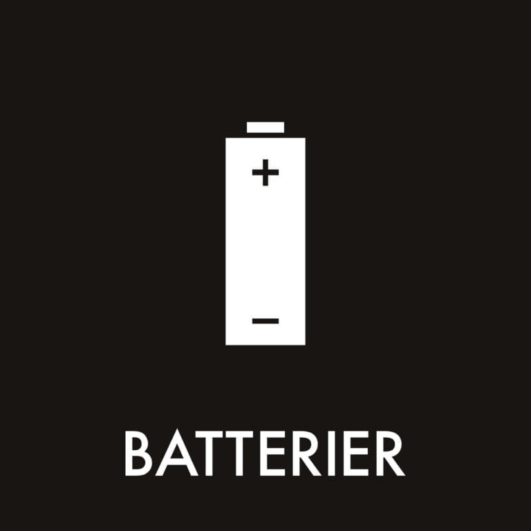 Dansk Affaldssortering - Batterier sort