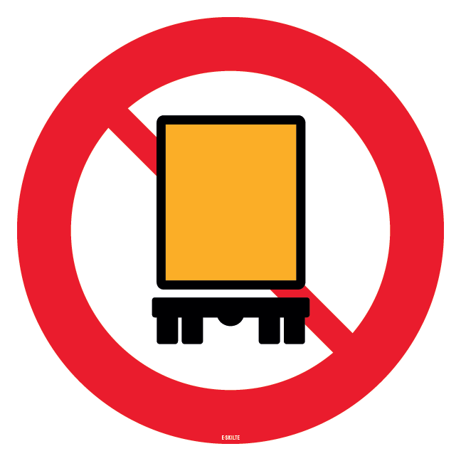 C23,3 - Kørsel med farligt gods forbudt skilt